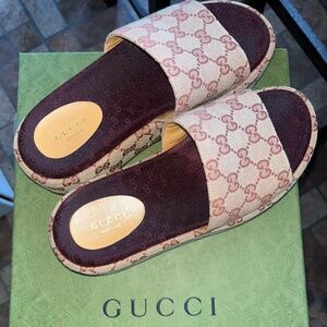 Gucci Platform Slides